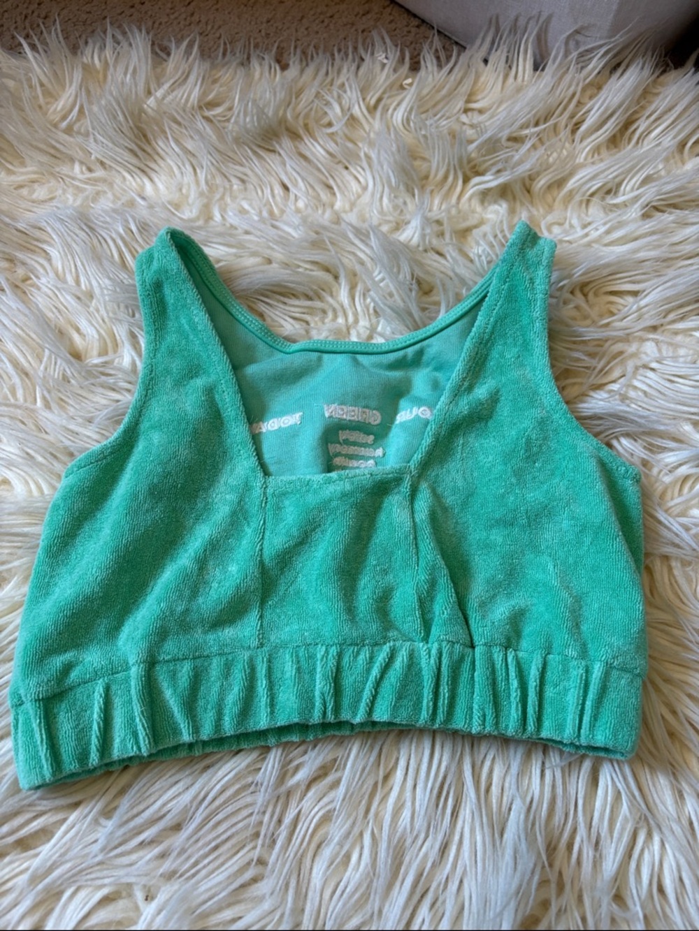 Zara kids girls terry cloth cropped top - Picture 4 of 5